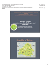 Presentation by Ms. Maria Germenchuk, Professor, Ministry of Natural Resources and Evironmental Protection