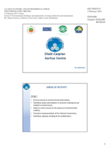 Presentation by Ms. Shynar Izteleuova, Director