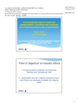 Presentation by Mr. Peter Taylor, Manager