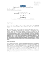 Welcoming Remarks by Mr. Goran Svilanovic