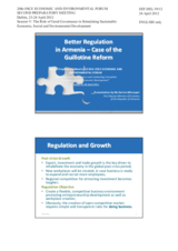 Presentation by Ms. Karine Minasyan, First Deputy Minister of Economy