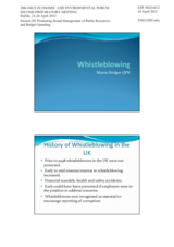 Presentation by Mr. Martin Bridger