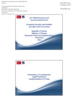 Presentation by the Ministry of Finance, MASAK