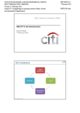 Presentation by Mr. Riedel, Legal and Compliance Department