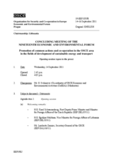 Journal of the Concluding Meeting of the 19th Economic and Environmental Forum