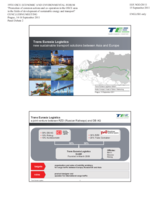 Presentation by Mr. Hempel, Head of Sales/ Marketing, Trans Eurasia Logistics GmbH, Germany