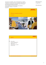 Presentation by Mr. David Neumann, Senior Director Head of e-Commerce Europe, DHL