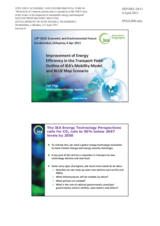 Presentation by Mr. Tali Trigg, Energy Analyst, International Energy Agency (IEA)