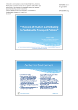 Presentation by Mr. Tihomir Dakic, Project Manager, Center for Environment, Bosnia and Herzegovina