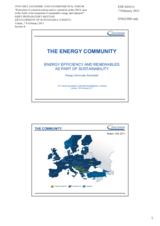 Presentation by Mr. Neykov, Director, The Energy Community on Energy Efficiency and Renewables as Part of Sustainability