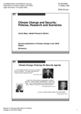 Presentation by Mr. Maas, Adelphi Research (Berlin)