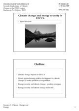 Presentation by Keynote Speaker Ms. Stavchuk, National Ecological Centre of Ukraine