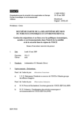 Journal of the 17th Economic and Environmental Forum, Part II, Athens (fr)