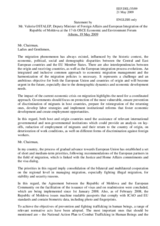 Statement by Mr. Ostalep, Deputy Minister of Foreign Affairs and European Integration of Moldova