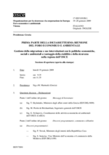 Journal of the Part I of the 17th Meeting of the EEF (it)