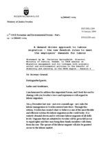 Statement by Ms. Springfeldt, Director, Ministry of Justice of Sweden