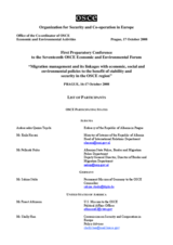 Final list of participants