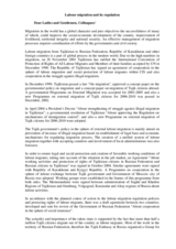 Contribution by Mr. Odinakhoja Saidov, Head of Labour Migration and Relation with Diasporas, President Executive Machinery