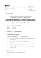 Journal of the 16th Meeting of the Economic and Environmental Forum, Part II (it)