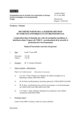 Journal of the 16th Meeting of the Economic and Environmental Forum, Part II (fr)