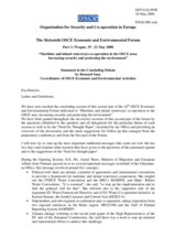 Concluding statement by Bernard Snoy, Co-ordinator of OSCE Economic and Environmental Activities