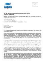 Concluding remarks by Ambassador Aleksi Harkonen, Head of the Finnish OSCE Chairmanship Task Force