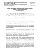Address on the Occasion of the 16th OSCE Economic and Environmental Forum "Maritime and inland waterways co-operation in the OSCE area: Increasing security and protecting the environment"