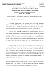 Opening Statement by G. Librando, International Maritime Organization (IMO)