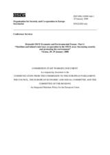 Accompagning Document to the Communication from the Commission to the European Parliament, the Council, the European Economic and Social Committee and the Committee of the Regions