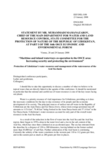 Statement by Mr. Mmamanazarov, Uzbekistan