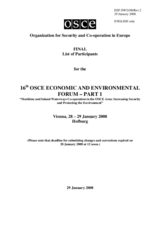 Final List of Participants