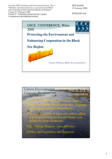 Presentation by Ms. Velikova, Commission on the Protection of the Black Sea against Pollution (BSC)