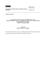 Joint Statement by ICPDR, DC and SRBC