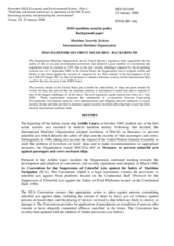Background Paper on the IMO Maritime Security Policy