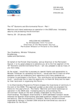 Welcoming Address by Amb. Turunen, Chairman of the Permanent Council