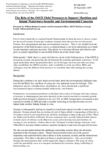 Speech by William Hanlon, Economic and Environmental Officer, OSCE Mission to Georgia