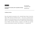 Presentation by Ms. Anne-Beth Skrede, Marine Conservation Officer, WWF