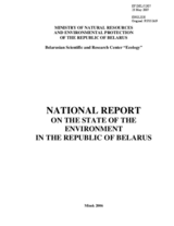 National report of the state of the environment in the Republic of Belarus