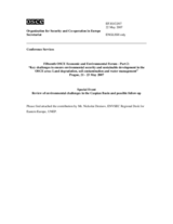 Contribution by Mr. Nickolai Denisov, ENVSEC Regional Desk for Eastern Europe, UNEP