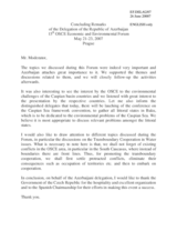 Statement by Azerbaijan
