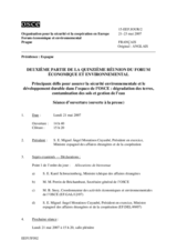 Journal - Part 2 of the 15th Economic Forum (fr)