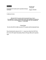 Statement by Mr. J. A. Lopez-Jorrin, Head of the OSCE Task Force of the 2007 Spanish Chairmanship, Ministry of Foreign Affairs and Co-operation, Spain (es)