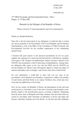 Remarks by the Delegate of the Republic of Korea