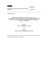 Contribution by Mr. Boyko Peev, Chief Expert, Ministry of Environment and Water/Directorate, Bulgaria