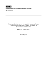 Seminar on Strengthening the OSCE's Role in the Realm of Environment and Security