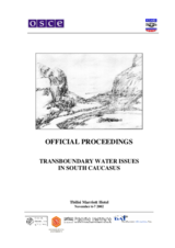 Seminar on transboundary water issues in South Caucasus