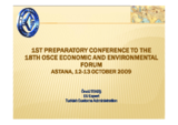 Presentation by Oncu Tekes, EU Expert, Office of the Under-Secretary of Customs, Turkey