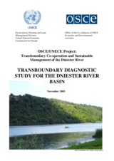 Transboundary Diagnostic Study for the Dniester River Basin - 2005