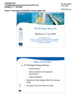 Presentation by Cristobal Burgos, Adviser to Directorate General for Energy and Transport, European Commission