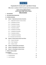 Aarhus Centres Meeting Report, 22-23 January 2009